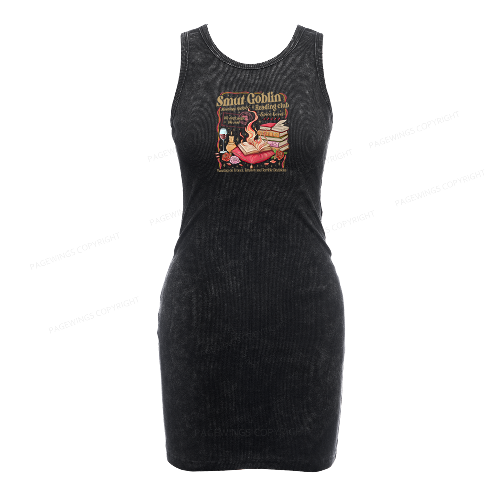 Pagewings Smut Goblin Dark Romance Bookish Bodycon Tank Dress