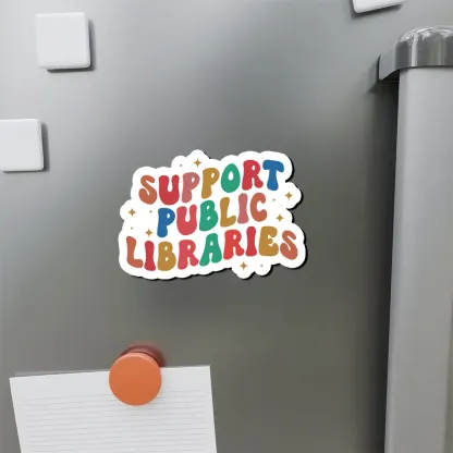 Pagewings Public Library Sweatshirt Fridge Magnet