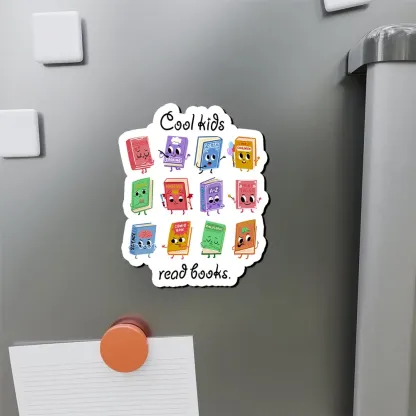 Pagewings School Librarian Shirt, Back To School Shirt Teacher Fridge Magnet