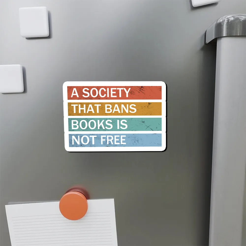 Pagewings Banned Books Shirt, Read Banned Books Fridge Magnet