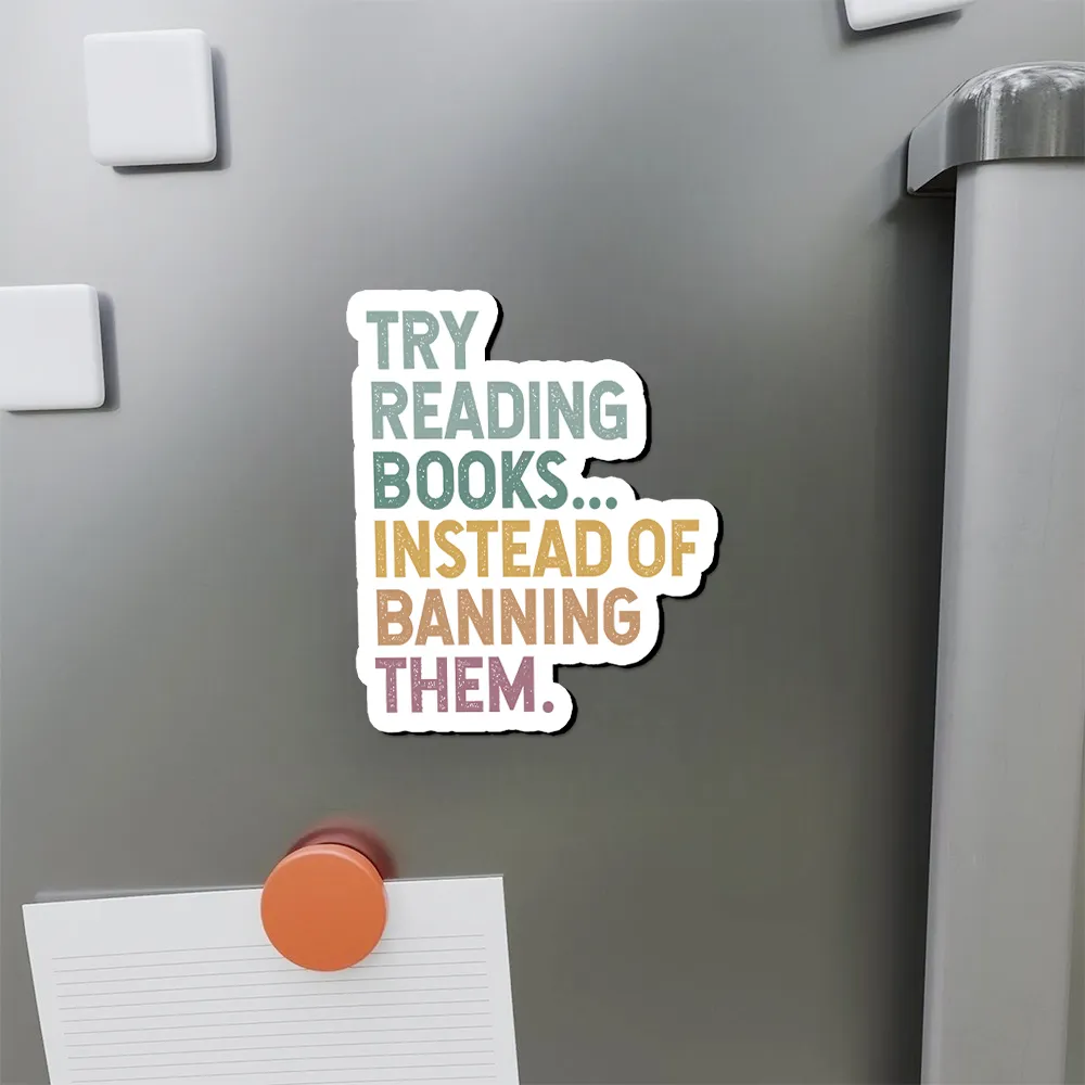 Pagewings Try Reading Books Fridge Magnet