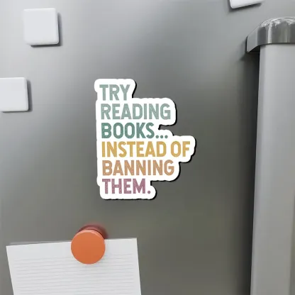 Pagewings Try Reading Books Fridge Magnet