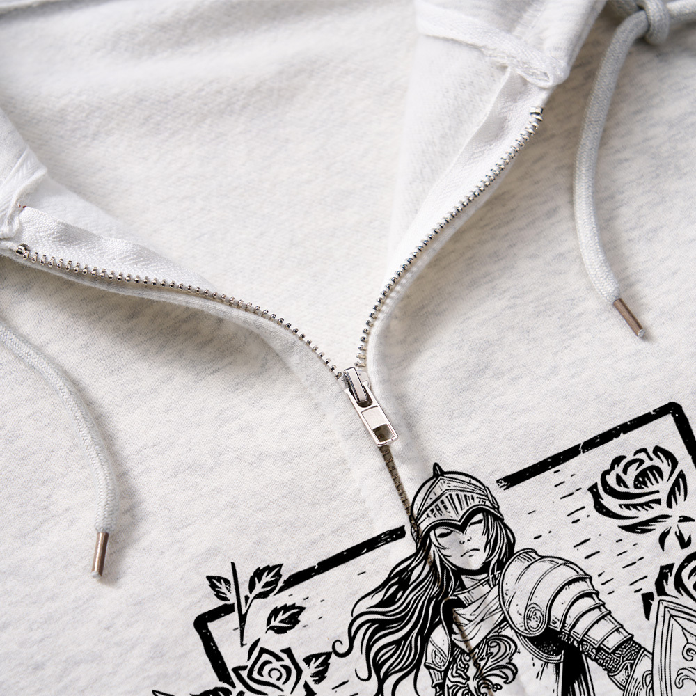 Pagewings Defend The Public Library Unisex Fleece Zip Up Hoodie