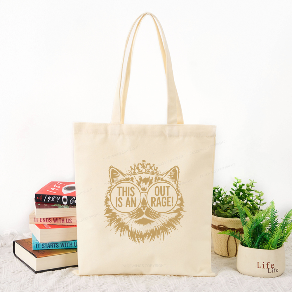 Pagewings This Is An Outrage Tote Bag