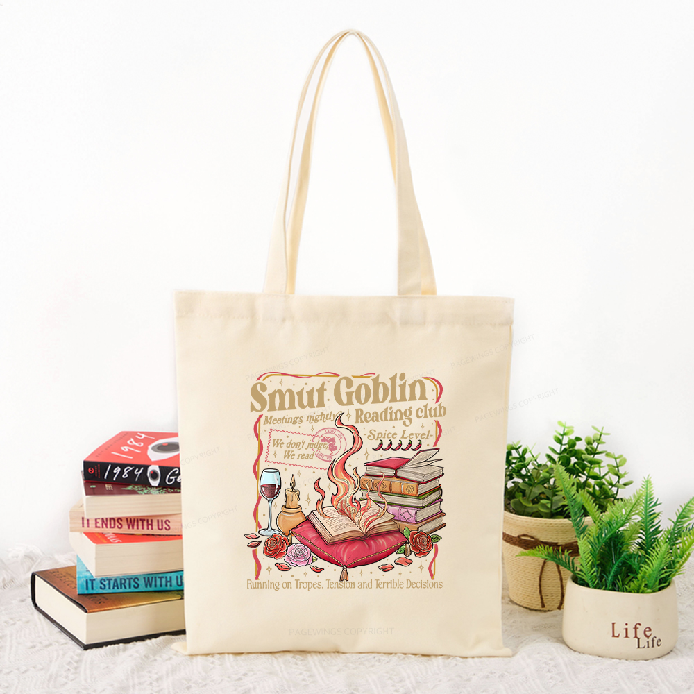 Pagewings Smut Goblin Tote Bag