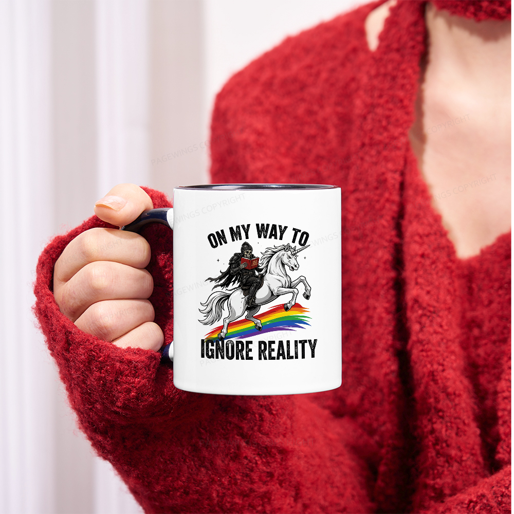 Pagewings On My Way To Ignore Reality Mug