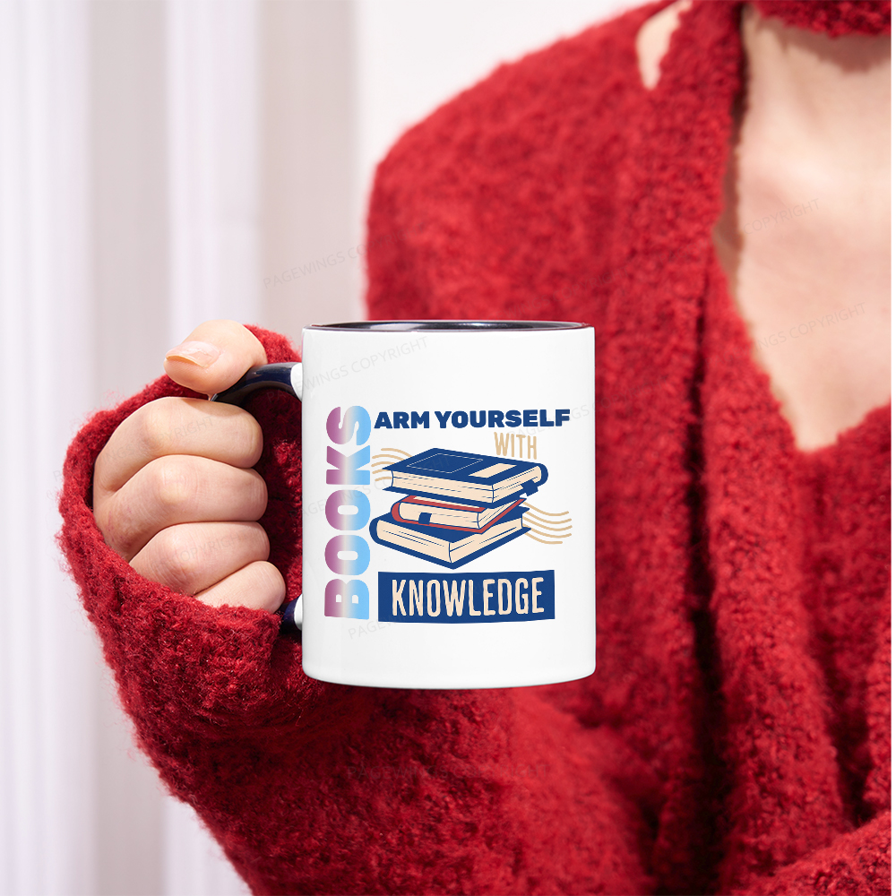 Pagewings Arm Yourself With Knowledge Mug