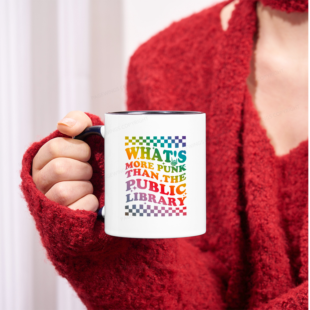 Pagewings What's More Punk Than The Public Library Mug