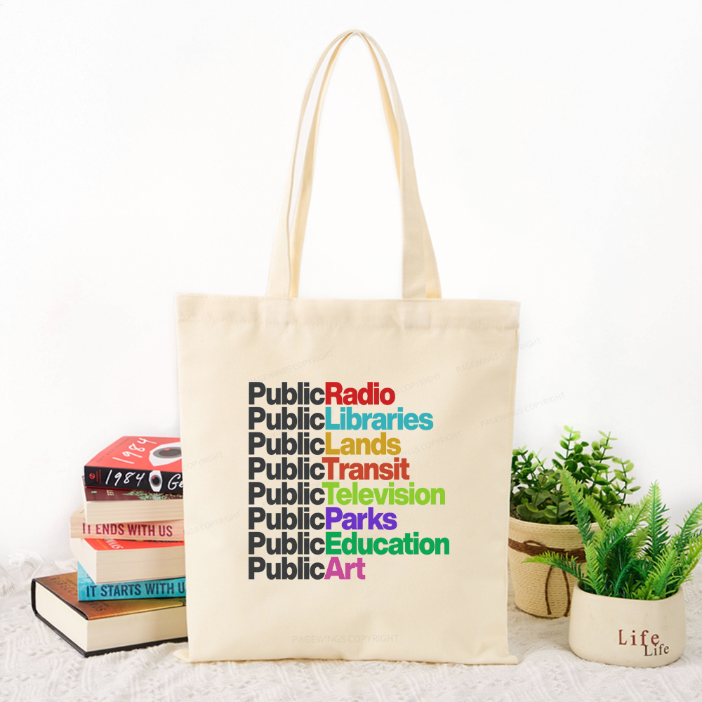 Pagewings Public Libraries Tote Bag