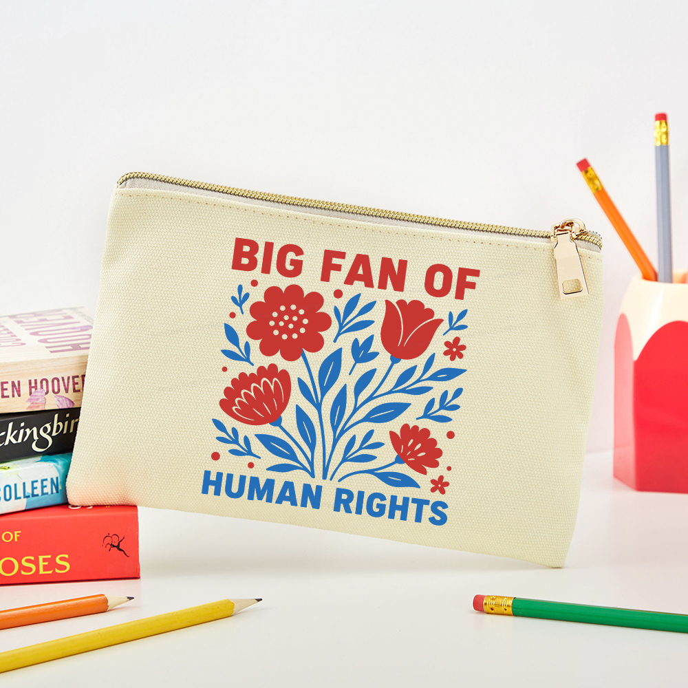 Pagewings Big Fan Of Human Rights Pouch