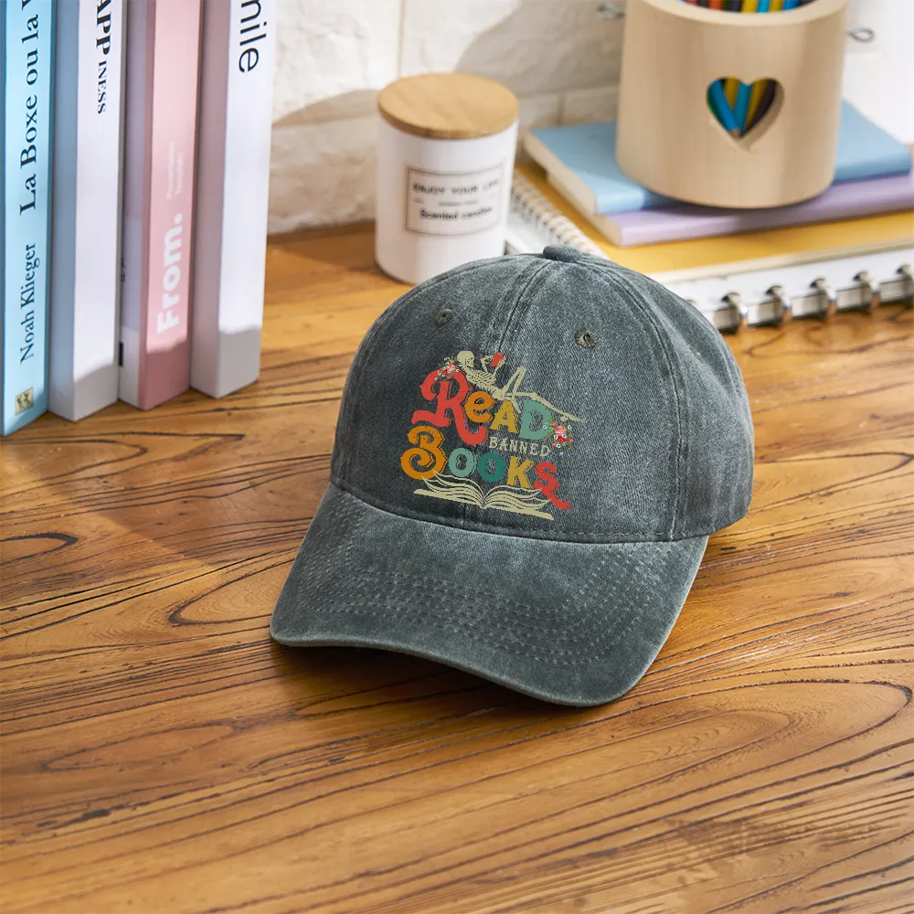 Pagewings Read Banned Books Washed Cap
