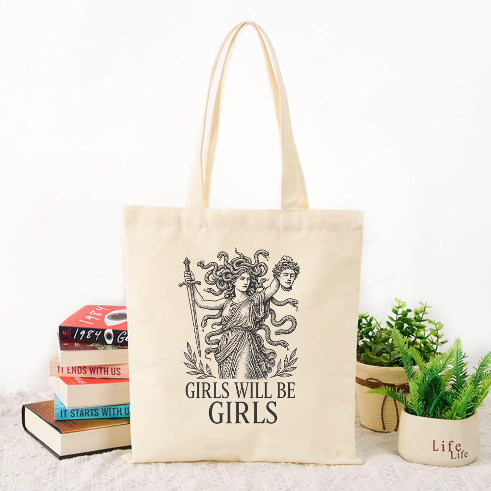 Pagewings Girls Will Be Girls Tote Bag