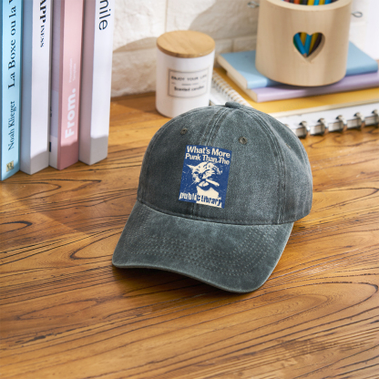 Pagewings What's More Punk Than The Public Library Washed Cap