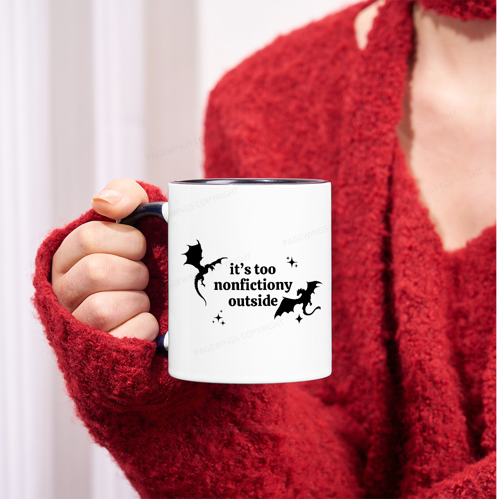 Pagewings Pagewings It’s Too Nonfictiony Outside Mug