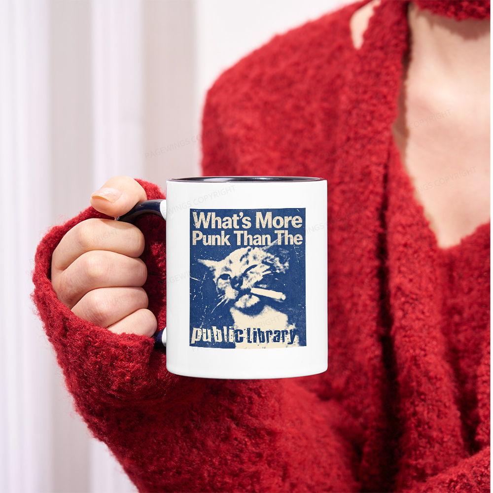 Pagewings What's More Punk Than The Public Library Mug