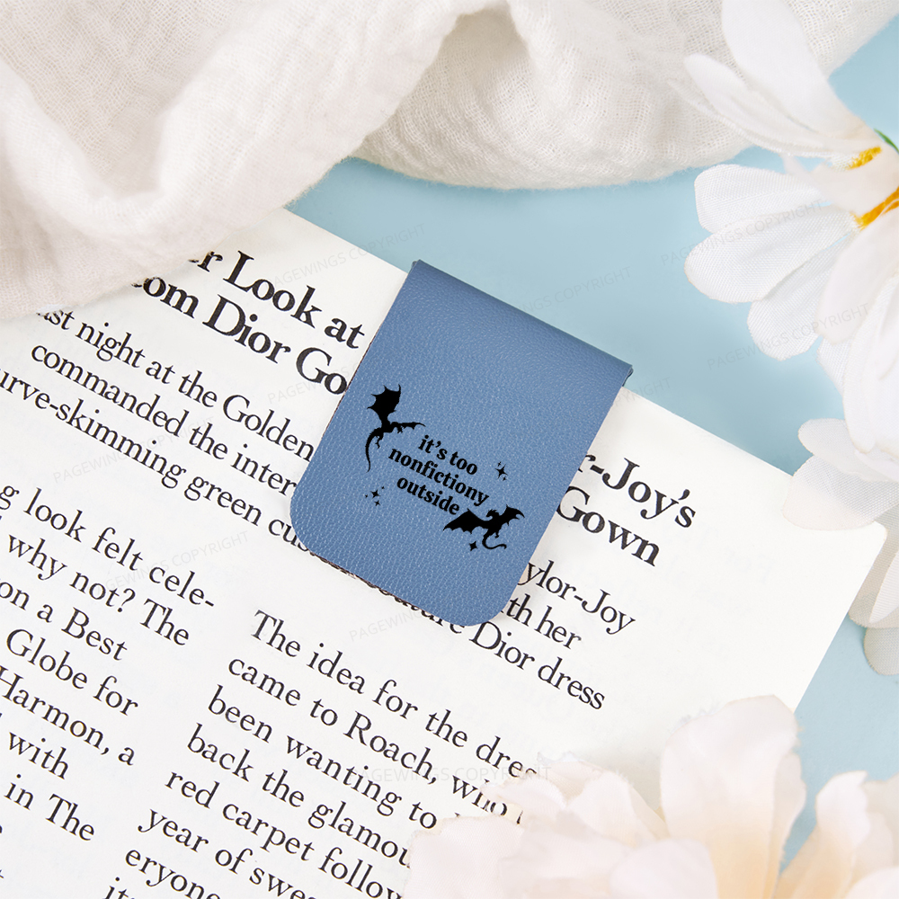Pagewings It’s Too Nonfictiony Outside Magnetic Bookmark