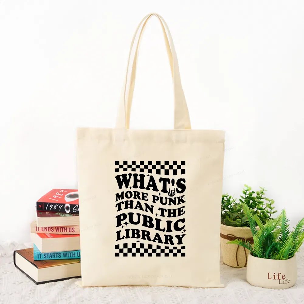 Pagewings punk the public library Tote Bag