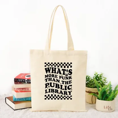 Pagewings punk the public library Tote Bag