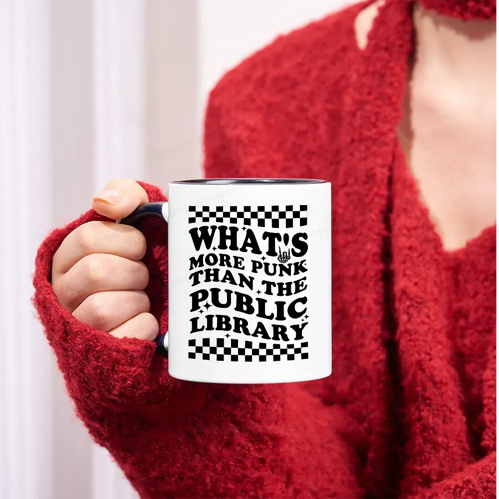 Pagewings Punk The Public Library Mug