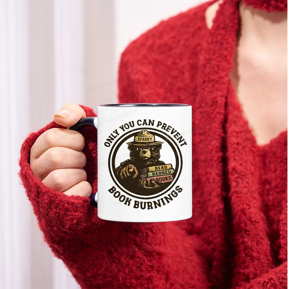Pagewings Only You Can Prevent Book Burnings Mug