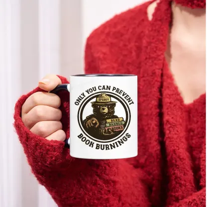 Pagewings Only You Can Prevent Book Burnings Mug