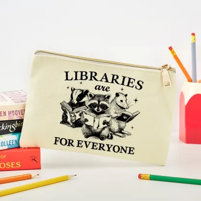 Pagewings Libraries Are For Everyone Pouch