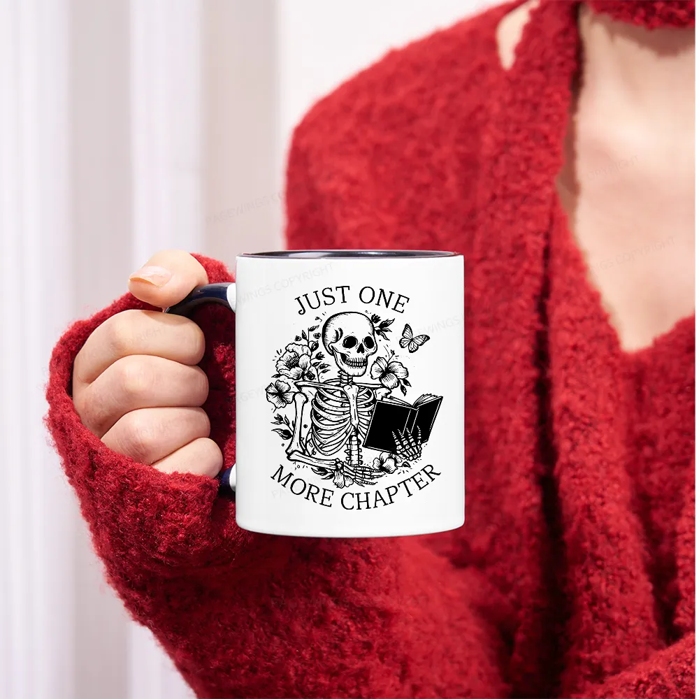 Pagewing One More Chapter Skeleton Unisex Tee Mug