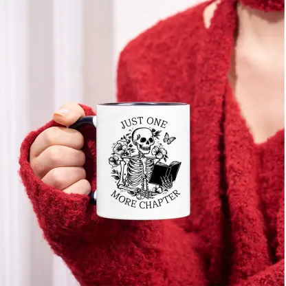 Pagewing One More Chapter Skeleton Unisex Tee Mug