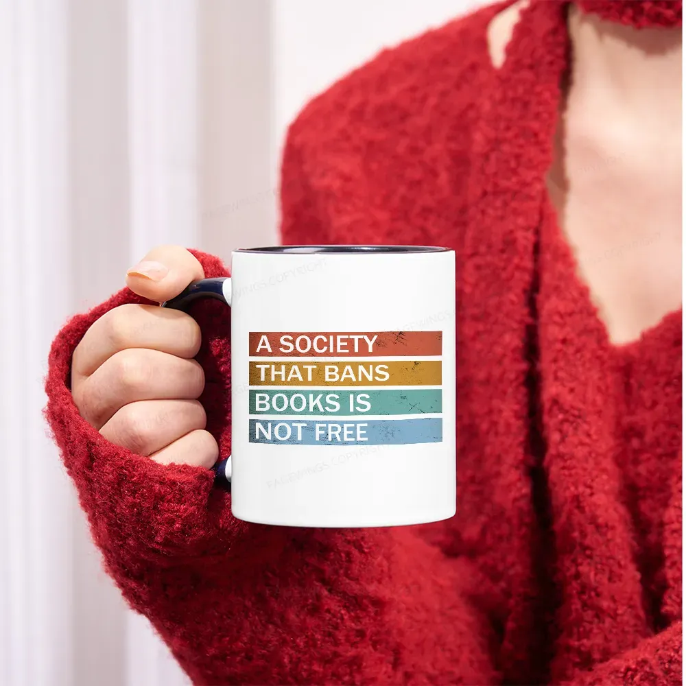 Pagewings Banned Books Shirt, Read Banned Books Mug