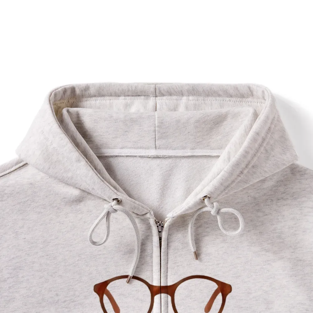 Pagewings Books are My Happy Place Unisex Fleece Zip Up Hoodie