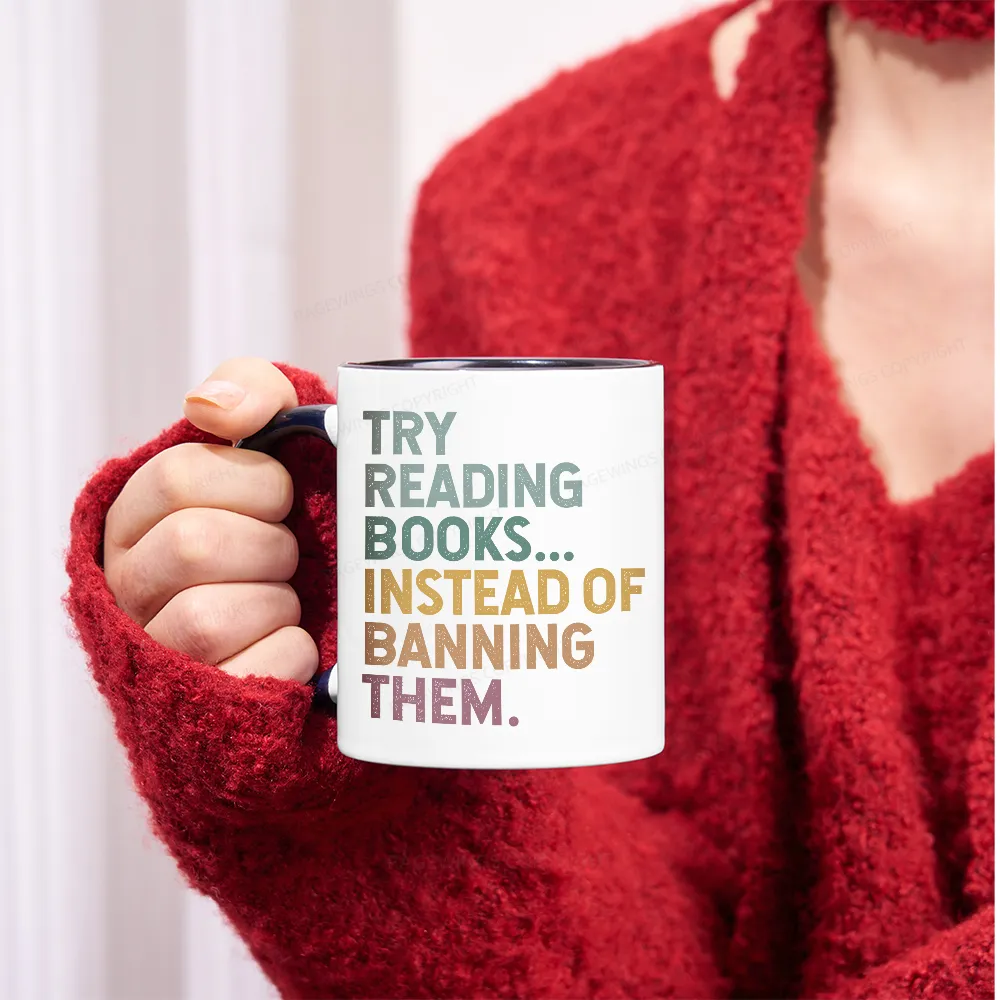 Pagewings Try Reading Books Mug