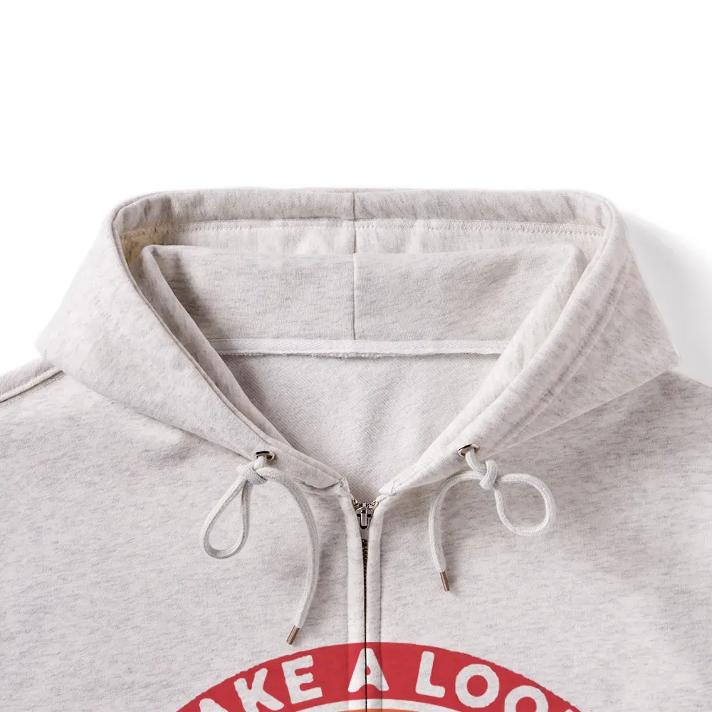 Pagewings Take A Look It's In A Book Unisex Fleece Zip Up Hoodie