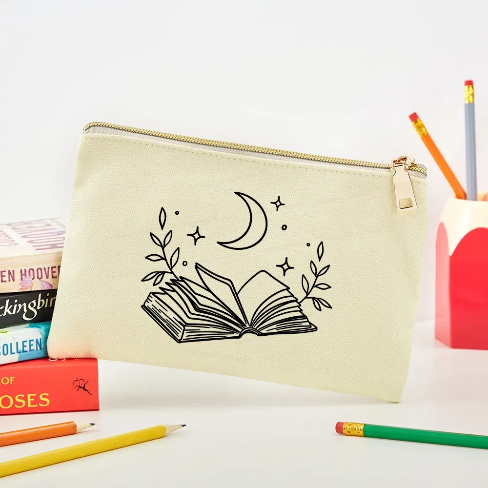 Pagewings Comfort Colors Read Books Be Kind Stay Weird Pouch