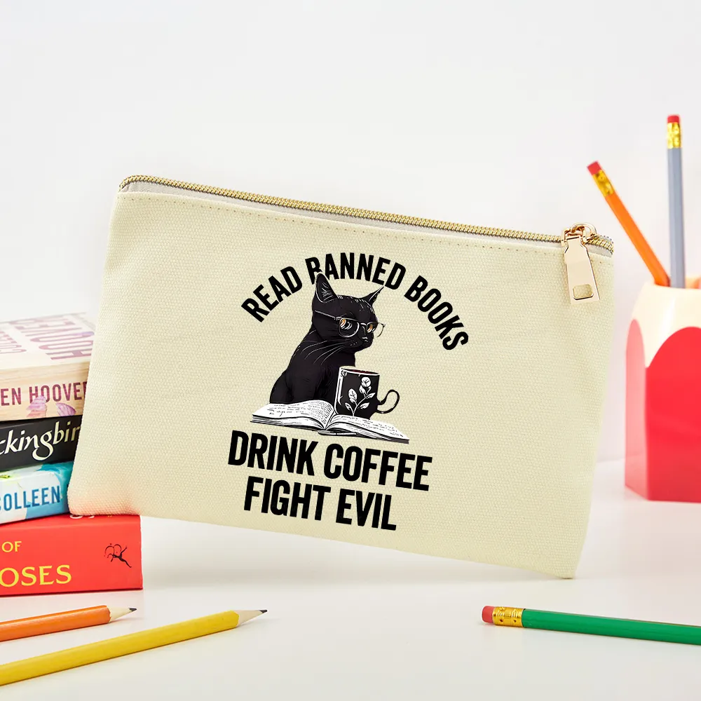 Pagewings Read Books Drink Coffee Fight Evil Pouch