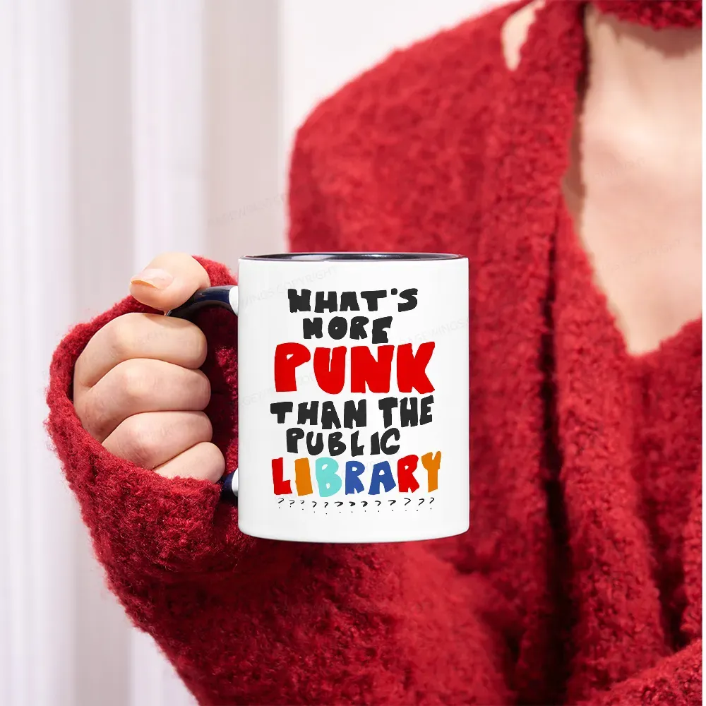 Pagewings What's More Punk Than The Public Library Mug