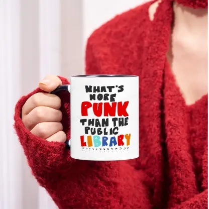 Pagewings What's More Punk Than The Public Library Mug