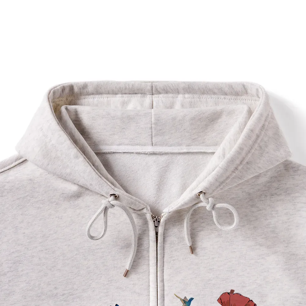Pagewings Cute Book Cat Unisex Fleece Zip Up Hoodie