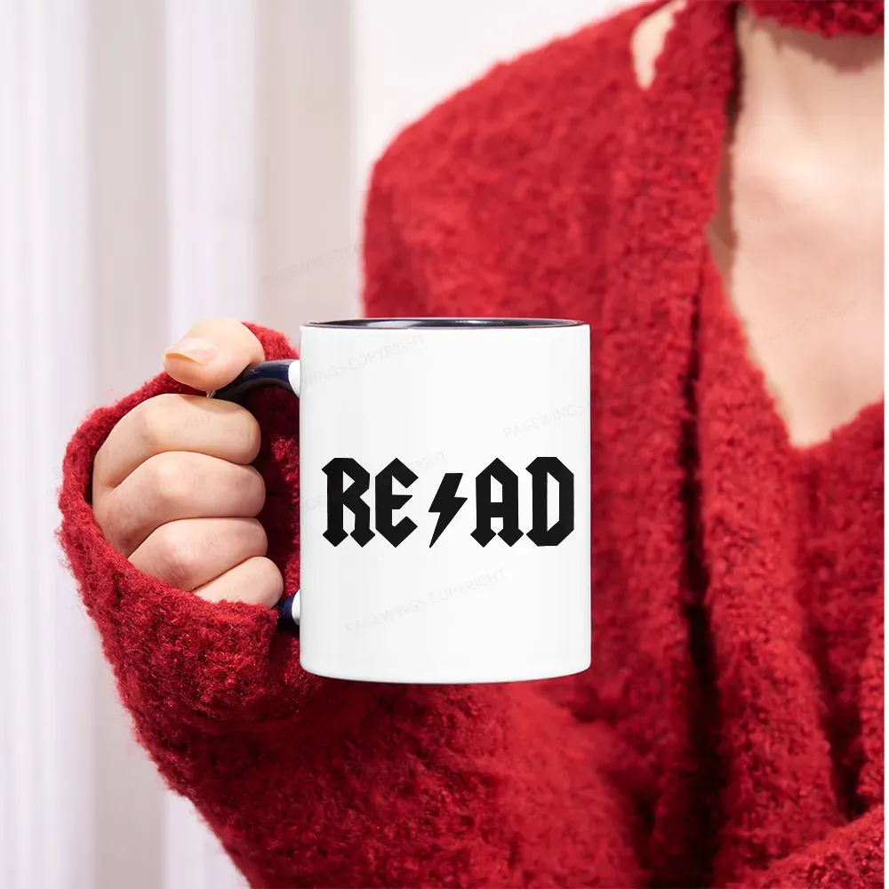 Pagewings Read Back In The Library "Rock And Roll" Mug