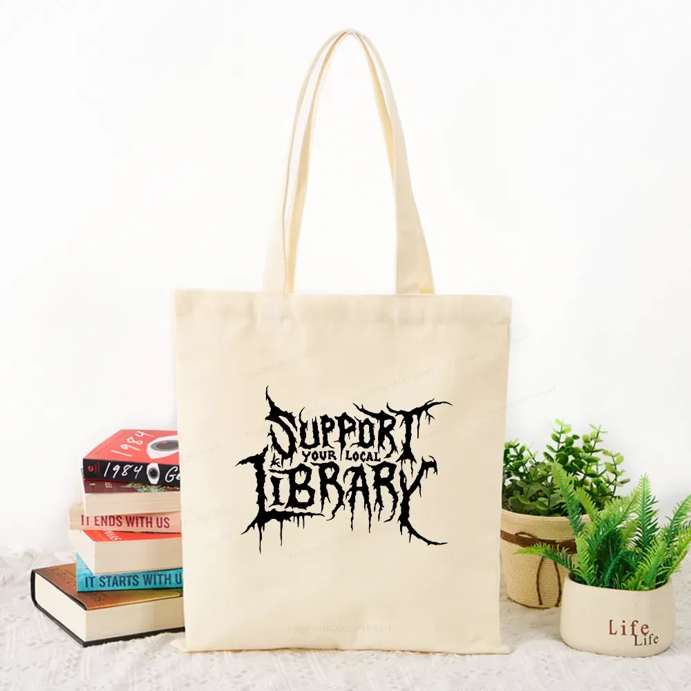 Pagewings Support Your Local Library Tote Bag
