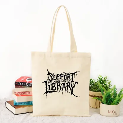 Pagewings Support Your Local Library Tote Bag
