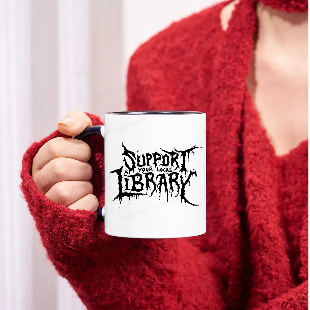 Pagewings Support Your Local Library Mug