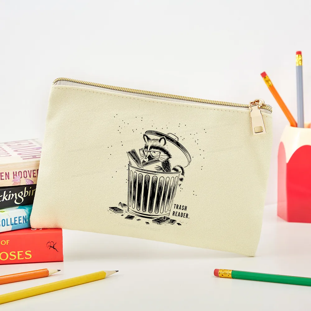 Pagewings Trash Reader Raccoon - Book Quote Pouch