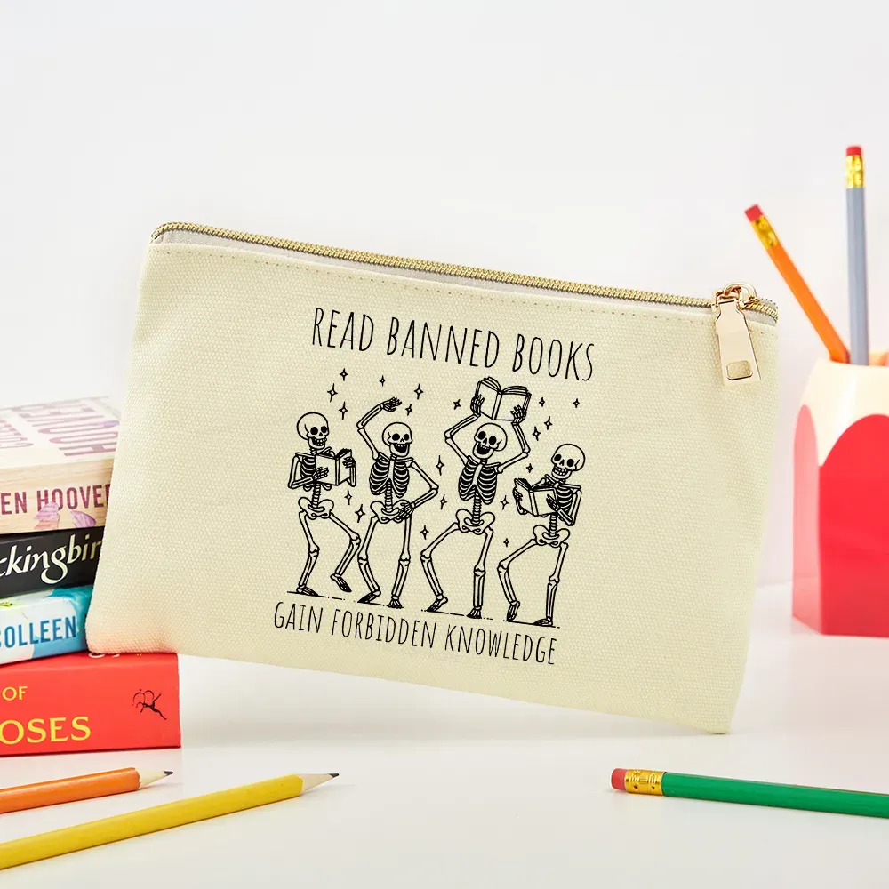 Pagewings Reading Books Tee Book Lover Gift Pouch
