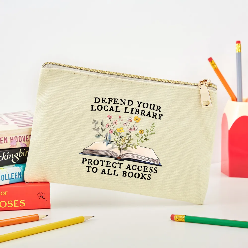 Pagewings Books Save Lives Protect Libraries Pouch