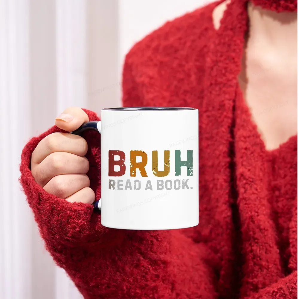 Pagewings Read A Book Bruh Mug