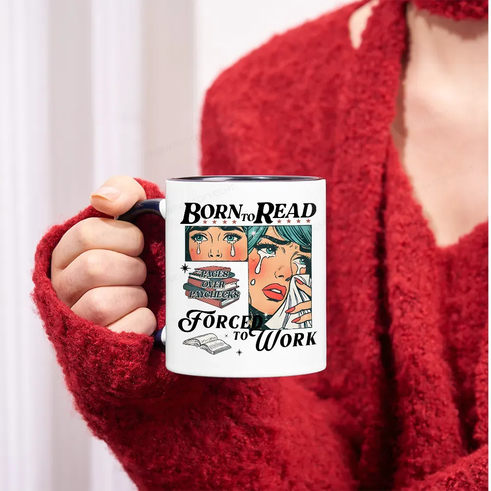 Pagewings Born To Read Bookish Mug