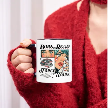 Pagewings Born To Read Bookish Mug