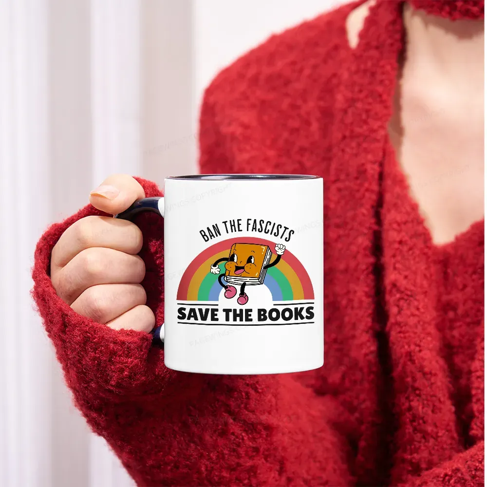 Pagewings Ban The Fascists Save The Books Mug