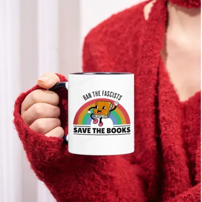 Pagewings Ban The Fascists Save The Books Mug
