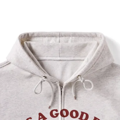 Pagewings Its A Good Day To Read A Book Unisex Fleece Zip Up Hoodie